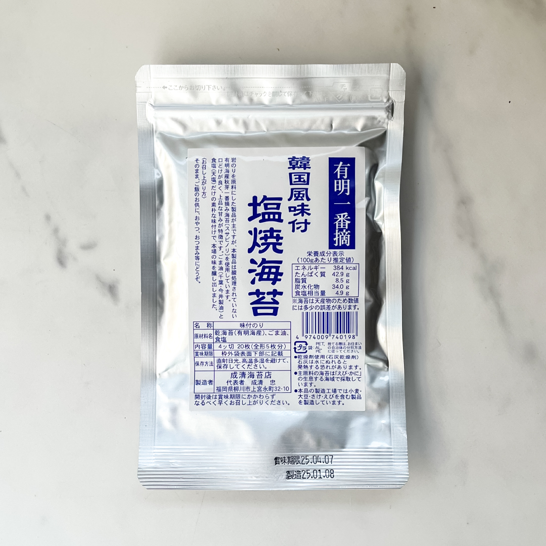 韓国風味付塩焼海苔