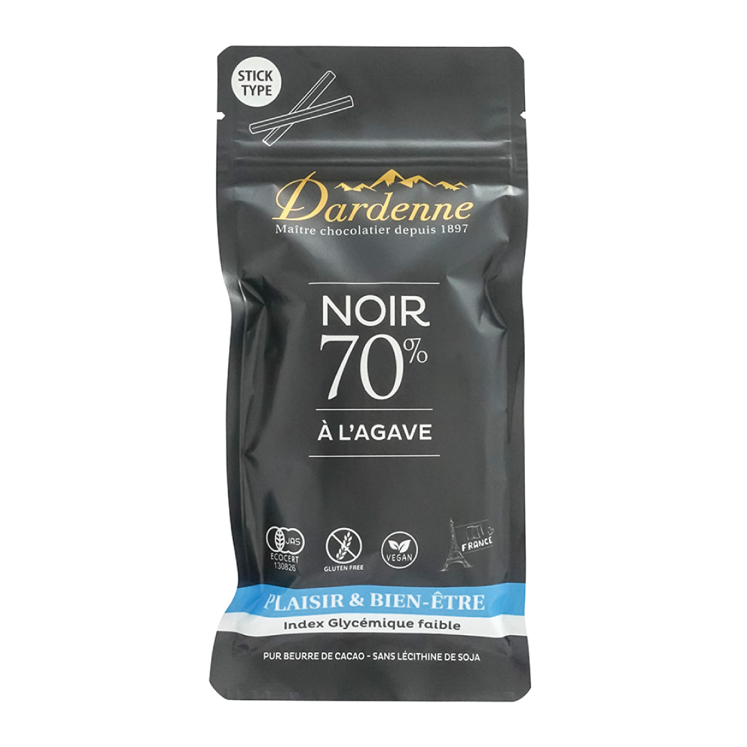 ダーデン有機アガベチョコレートスティック カカオ70%